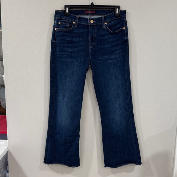 7 for all Mankind tailorless Dojo dark denim jeans - Picture 1 of 7